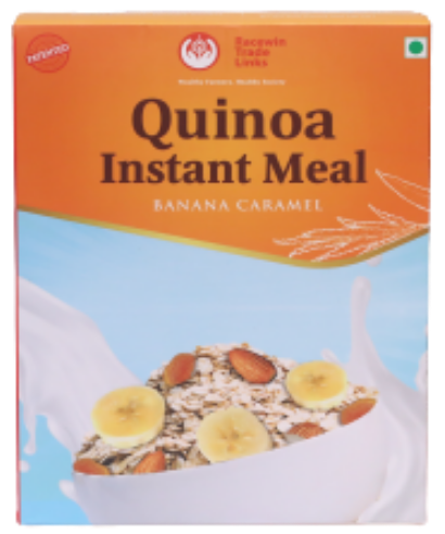 Quinoa Instant Meal (Banana Caramel)|Rich in Protein|Antioxidants|Good for kids|Almond and Banana Flavour Meal